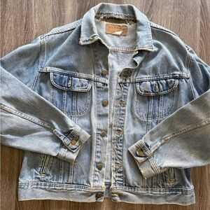 Vintage Lee Riders distressed jean jacket